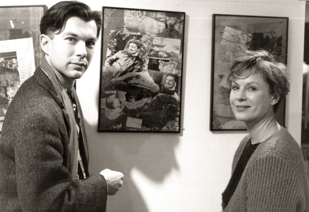  1985  Movie actress Bibi Anderson and artist T.D. at the opening of Exhibit